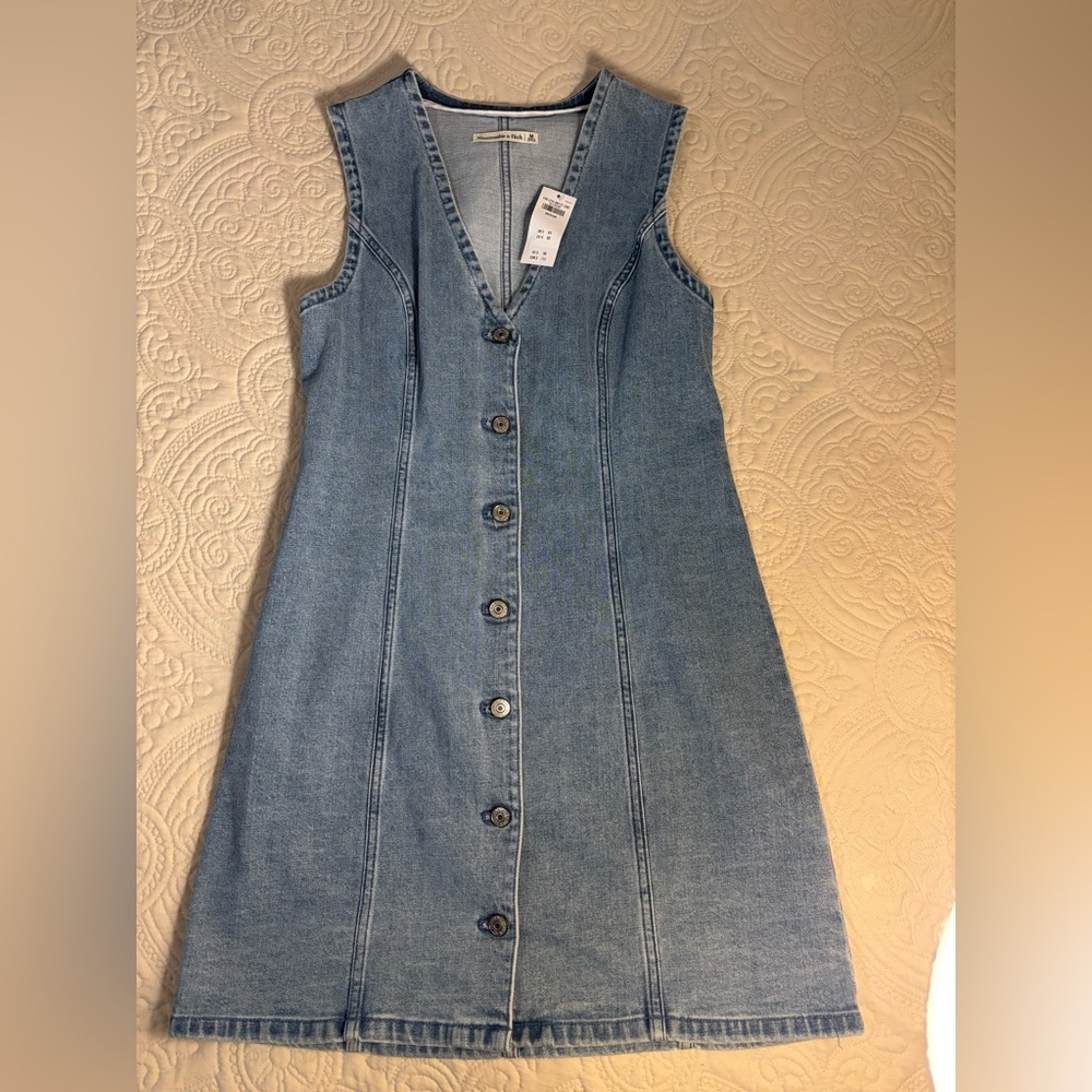 Abercrombie & Fitch Denim Button-Down Dress, size medium